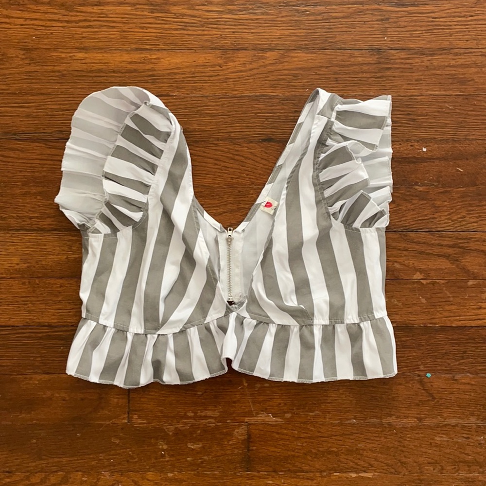 Striped crop top